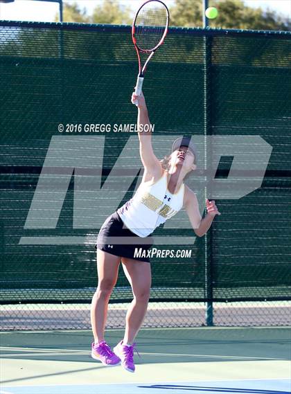 Thumbnail 3 in Amador Valley vs. St. Francis (CIF NorCal Regional Team Tennis Championships) photogallery.