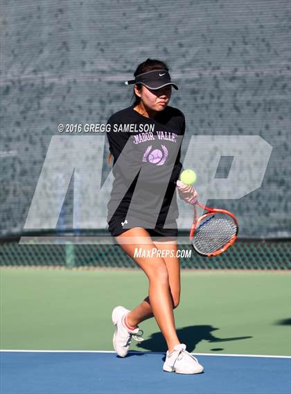 Thumbnail 3 in Amador Valley vs. St. Francis (CIF NorCal Regional Team Tennis Championships) photogallery.
