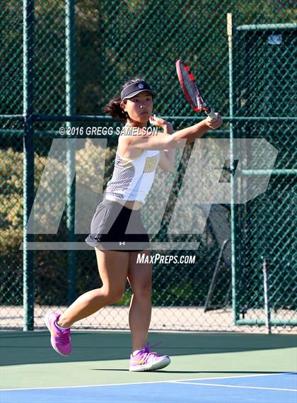 Thumbnail 2 in Amador Valley vs. St. Francis (CIF NorCal Regional Team Tennis Championships) photogallery.