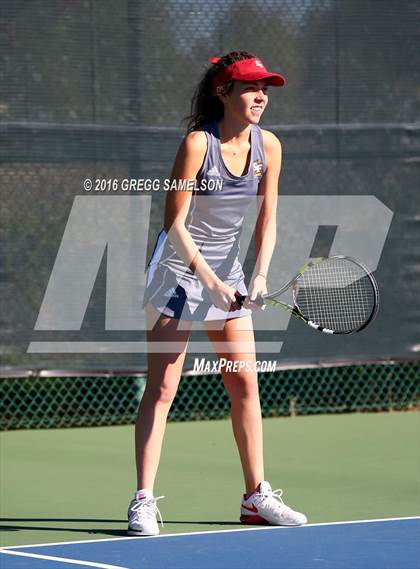 Thumbnail 2 in Amador Valley vs. St. Francis (CIF NorCal Regional Team Tennis Championships) photogallery.