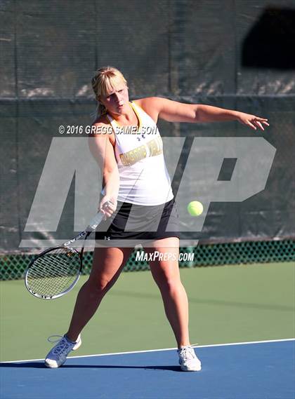 Thumbnail 3 in Amador Valley vs. St. Francis (CIF NorCal Regional Team Tennis Championships) photogallery.
