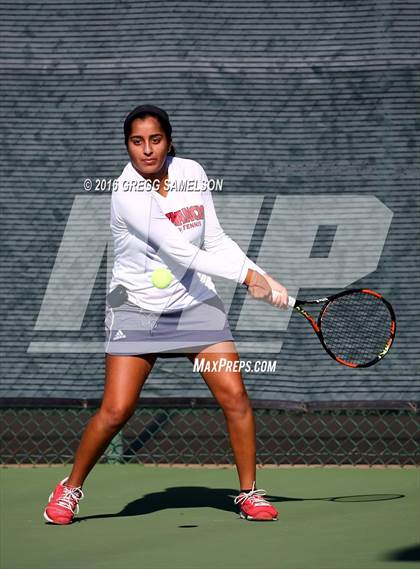 Thumbnail 1 in Amador Valley vs. St. Francis (CIF NorCal Regional Team Tennis Championships) photogallery.