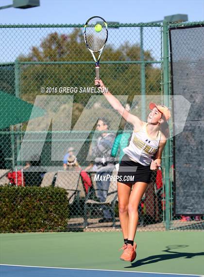Thumbnail 3 in Amador Valley vs. St. Francis (CIF NorCal Regional Team Tennis Championships) photogallery.