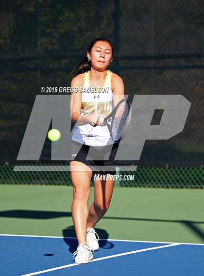 Thumbnail 2 in Amador Valley vs. St. Francis (CIF NorCal Regional Team Tennis Championships) photogallery.