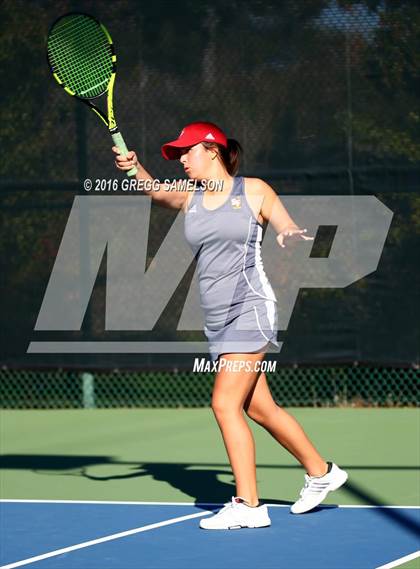 Thumbnail 3 in Amador Valley vs. St. Francis (CIF NorCal Regional Team Tennis Championships) photogallery.