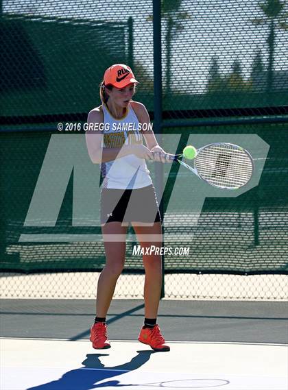 Thumbnail 2 in Amador Valley vs. St. Francis (CIF NorCal Regional Team Tennis Championships) photogallery.
