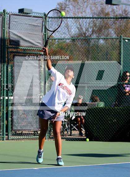 Thumbnail 3 in Amador Valley vs. St. Francis (CIF NorCal Regional Team Tennis Championships) photogallery.