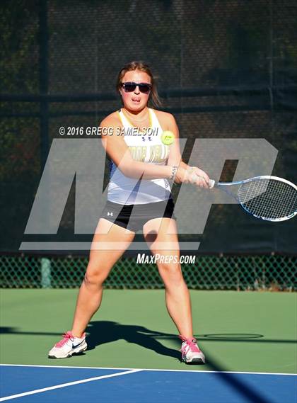 Thumbnail 3 in Amador Valley vs. St. Francis (CIF NorCal Regional Team Tennis Championships) photogallery.
