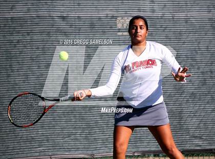 Thumbnail 3 in Amador Valley vs. St. Francis (CIF NorCal Regional Team Tennis Championships) photogallery.