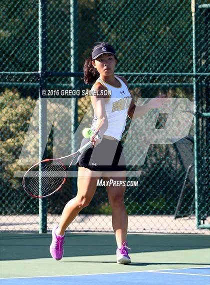 Thumbnail 1 in Amador Valley vs. St. Francis (CIF NorCal Regional Team Tennis Championships) photogallery.
