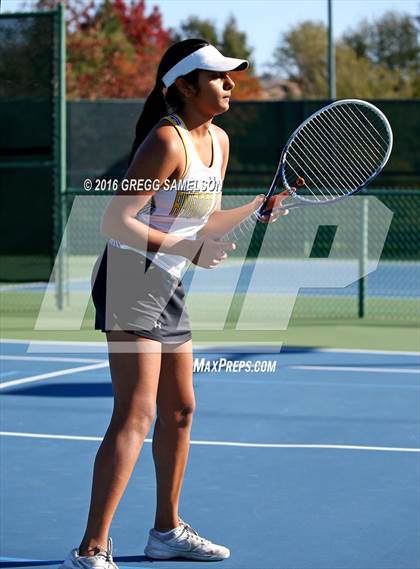 Thumbnail 3 in Amador Valley vs. St. Francis (CIF NorCal Regional Team Tennis Championships) photogallery.