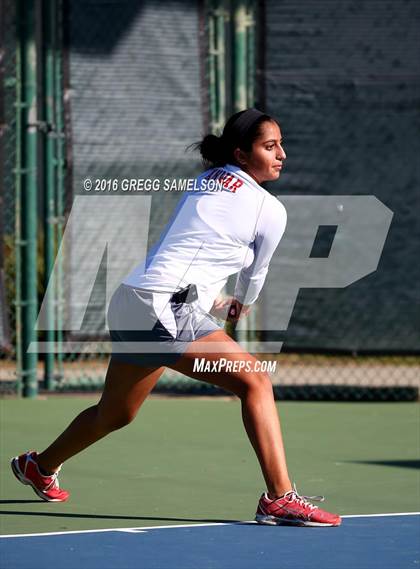 Thumbnail 2 in Amador Valley vs. St. Francis (CIF NorCal Regional Team Tennis Championships) photogallery.