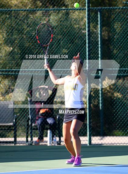 Thumbnail 2 in Amador Valley vs. St. Francis (CIF NorCal Regional Team Tennis Championships) photogallery.