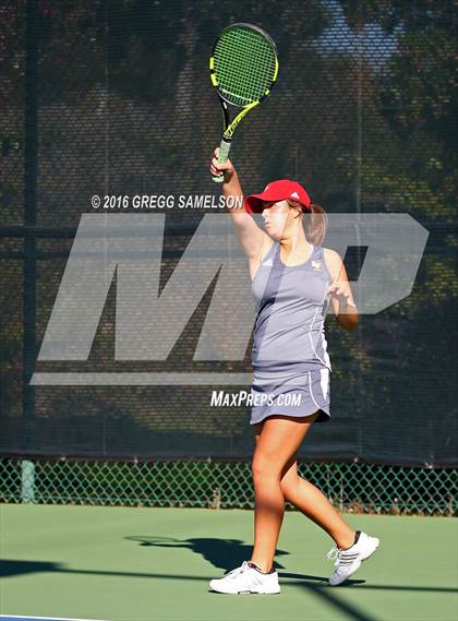 Thumbnail 2 in Amador Valley vs. St. Francis (CIF NorCal Regional Team Tennis Championships) photogallery.