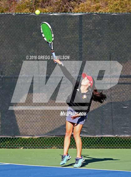 Thumbnail 2 in Amador Valley vs. St. Francis (CIF NorCal Regional Team Tennis Championships) photogallery.