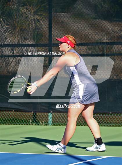 Thumbnail 3 in Amador Valley vs. St. Francis (CIF NorCal Regional Team Tennis Championships) photogallery.