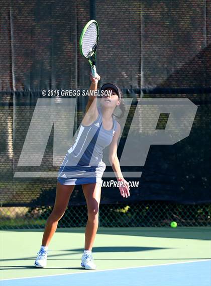 Thumbnail 2 in Amador Valley vs. St. Francis (CIF NorCal Regional Team Tennis Championships) photogallery.