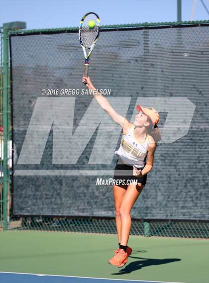 Thumbnail 3 in Amador Valley vs. St. Francis (CIF NorCal Regional Team Tennis Championships) photogallery.