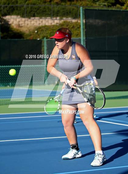 Thumbnail 3 in Amador Valley vs. St. Francis (CIF NorCal Regional Team Tennis Championships) photogallery.