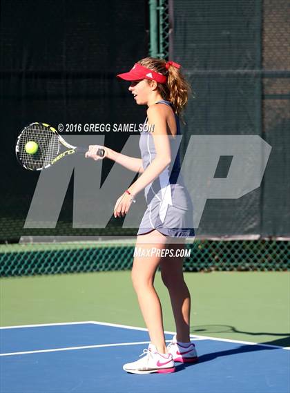 Thumbnail 3 in Amador Valley vs. St. Francis (CIF NorCal Regional Team Tennis Championships) photogallery.
