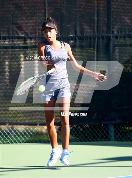 Thumbnail 2 in Amador Valley vs. St. Francis (CIF NorCal Regional Team Tennis Championships) photogallery.
