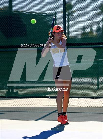 Thumbnail 3 in Amador Valley vs. St. Francis (CIF NorCal Regional Team Tennis Championships) photogallery.