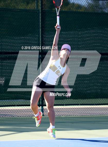 Thumbnail 3 in Amador Valley vs. St. Francis (CIF NorCal Regional Team Tennis Championships) photogallery.