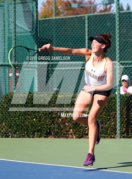 Thumbnail 2 in Amador Valley vs. St. Francis (CIF NorCal Regional Team Tennis Championships) photogallery.