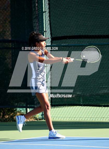 Thumbnail 2 in Amador Valley vs. St. Francis (CIF NorCal Regional Team Tennis Championships) photogallery.