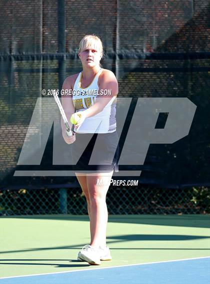 Thumbnail 2 in Amador Valley vs. St. Francis (CIF NorCal Regional Team Tennis Championships) photogallery.