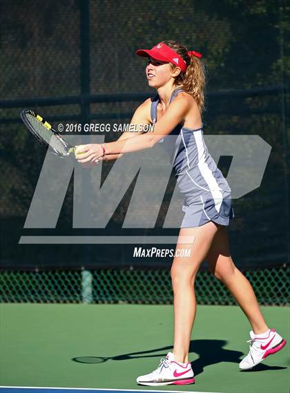 Thumbnail 2 in Amador Valley vs. St. Francis (CIF NorCal Regional Team Tennis Championships) photogallery.