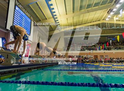 Thumbnail 2 in UIL 4A Swimming and Diving (Prelim) photogallery.