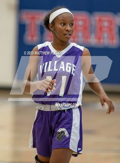 Thumbnail 2 in Village Christian Academy vs. Richmond (MLK Dream Jam at Terry Sanford) photogallery.