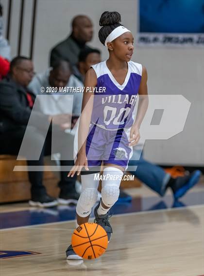 Thumbnail 3 in Village Christian Academy vs. Richmond (MLK Dream Jam at Terry Sanford) photogallery.