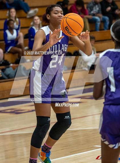 Thumbnail 3 in Village Christian Academy vs. Richmond (MLK Dream Jam at Terry Sanford) photogallery.