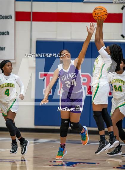 Thumbnail 1 in Village Christian Academy vs. Richmond (MLK Dream Jam at Terry Sanford) photogallery.