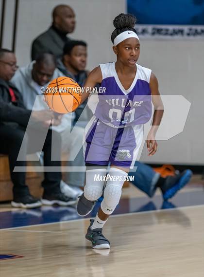 Thumbnail 2 in Village Christian Academy vs. Richmond (MLK Dream Jam at Terry Sanford) photogallery.