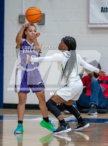 Thumbnail 3 in Village Christian Academy vs. Richmond (MLK Dream Jam at Terry Sanford) photogallery.