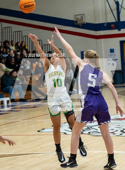 Thumbnail 2 in Village Christian Academy vs. Richmond (MLK Dream Jam at Terry Sanford) photogallery.