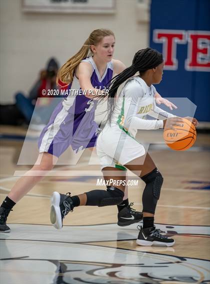 Thumbnail 2 in Village Christian Academy vs. Richmond (MLK Dream Jam at Terry Sanford) photogallery.