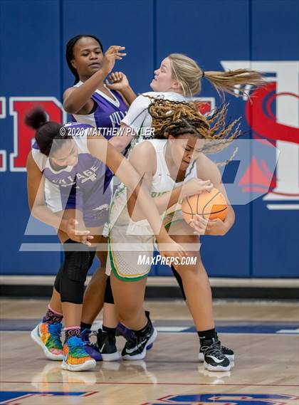 Thumbnail 1 in Village Christian Academy vs. Richmond (MLK Dream Jam at Terry Sanford) photogallery.