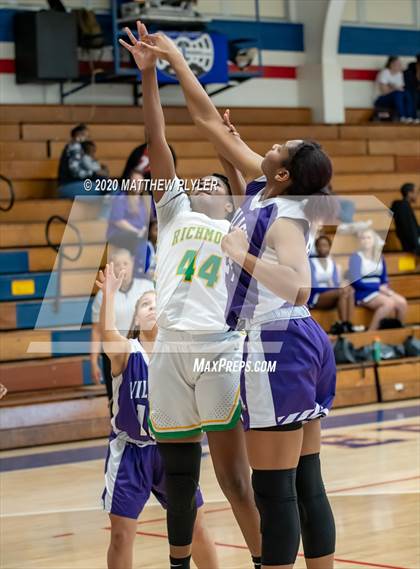 Thumbnail 1 in Village Christian Academy vs. Richmond (MLK Dream Jam at Terry Sanford) photogallery.