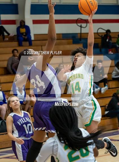 Thumbnail 1 in Village Christian Academy vs. Richmond (MLK Dream Jam at Terry Sanford) photogallery.
