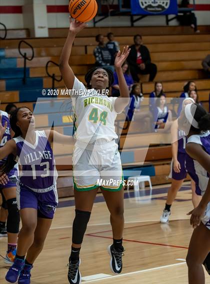 Thumbnail 1 in Village Christian Academy vs. Richmond (MLK Dream Jam at Terry Sanford) photogallery.