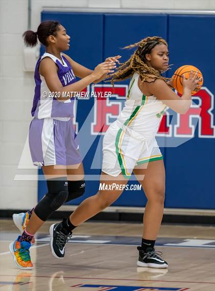 Thumbnail 3 in Village Christian Academy vs. Richmond (MLK Dream Jam at Terry Sanford) photogallery.