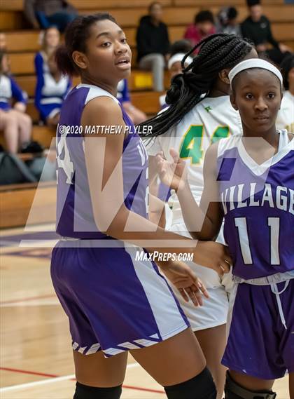 Thumbnail 2 in Village Christian Academy vs. Richmond (MLK Dream Jam at Terry Sanford) photogallery.