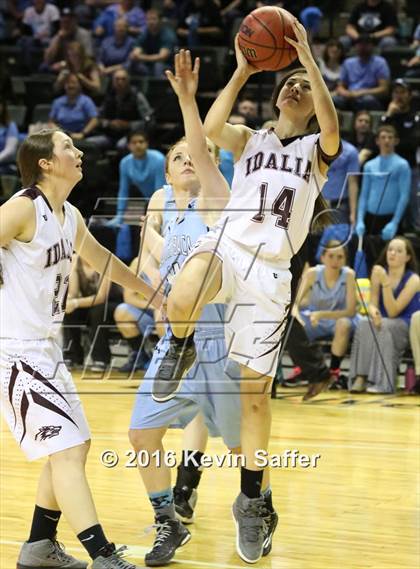 Thumbnail 1 in South Baca [Campo/Vilas/Pritchett] vs. Idalia  (CHSAA 1A Semifinals) photogallery.