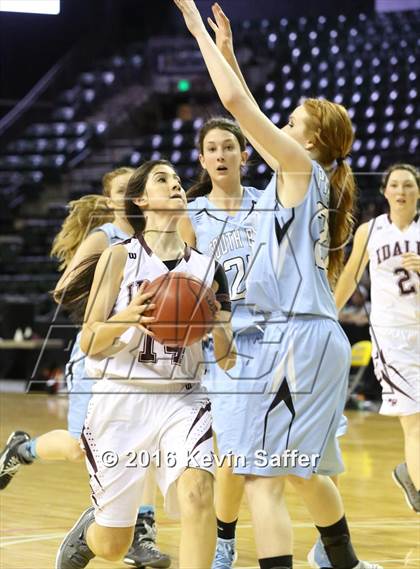 Thumbnail 3 in South Baca [Campo/Vilas/Pritchett] vs. Idalia  (CHSAA 1A Semifinals) photogallery.