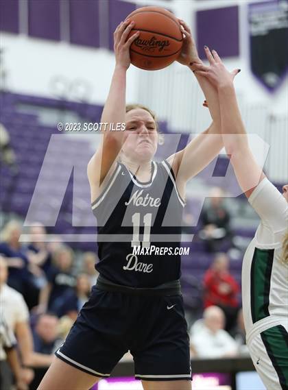 Thumbnail 1 in Notre Dame vs Fisher Catholic (OHSAA D4 Regional Semifinal) photogallery.
