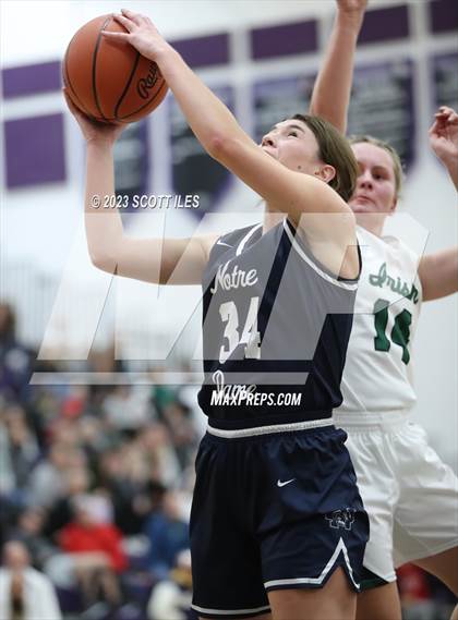 Thumbnail 2 in Notre Dame vs Fisher Catholic (OHSAA D4 Regional Semifinal) photogallery.